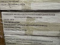 Multiplank eiken visgraat 14+3mm naturel olie 150*750mm (43,2m2) - afbeelding 5 van  6