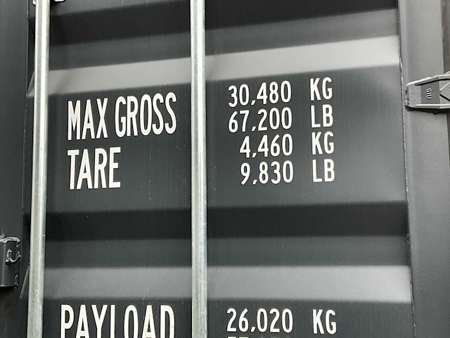 Multiple doors zeecontainer 40ft - afbeelding 9 van  10