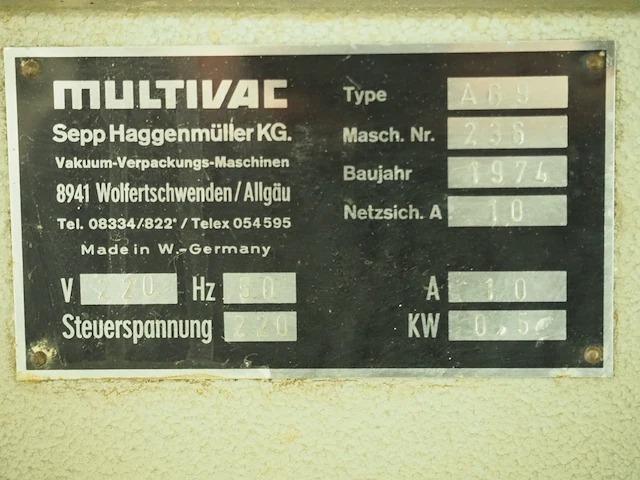 Multivac - afbeelding 9 van  9