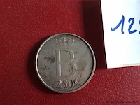 Munt belgië 250fr 1951 - 1976 - afbeelding 2 van  2