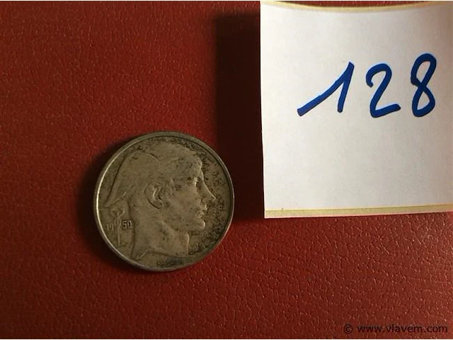 Munt belgië 50fr 1950 - afbeelding 1 van  2