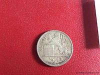 Munt belgië 50fr 1950 - afbeelding 2 van  2