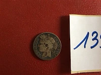 Munt fr 1fr 1887 - afbeelding 2 van  2