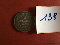 Munt fr 5fr 1845 - afbeelding 1 van  2