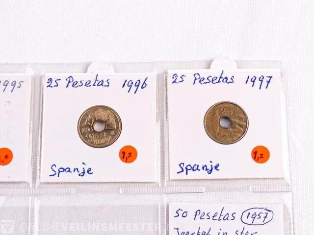 Muntencollectie spanje - afbeelding 4 van  20