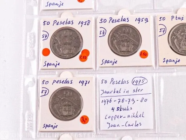 Muntencollectie spanje - afbeelding 5 van  20