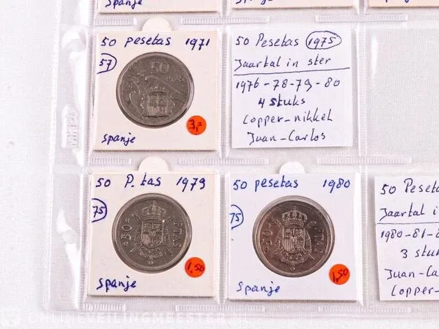 Muntencollectie spanje - afbeelding 7 van  20