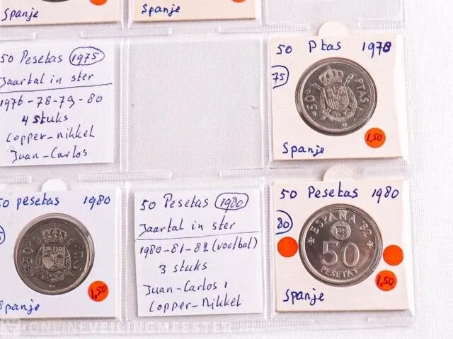 Muntencollectie spanje - afbeelding 8 van  20