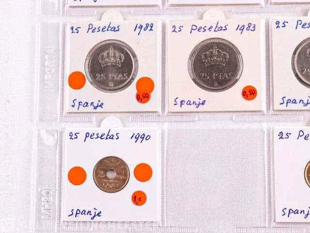 Muntencollectie spanje - afbeelding 18 van  20