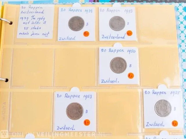 Muntencollectie zwitserland - afbeelding 44 van  58