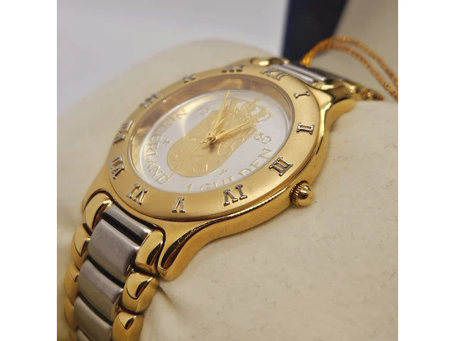 Muntpost coinwatch - 1 gulden nederland - two tone herenhorloge - afbeelding 4 van  9