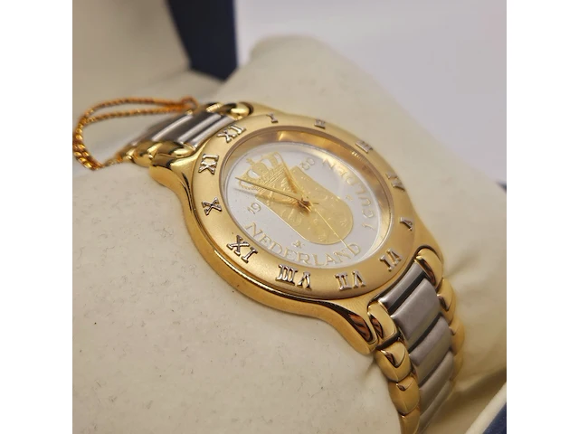 Muntpost coinwatch - 1 gulden nederland - two tone herenhorloge - afbeelding 5 van  9