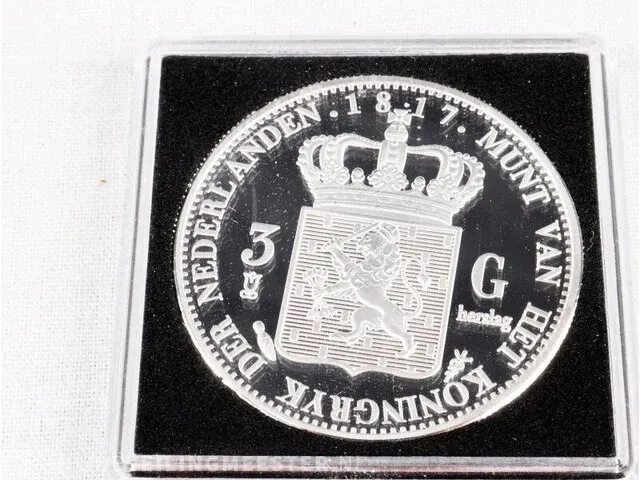 Muntset koning willem en koningin wilhelmina (o.a.. zilver) - afbeelding 5 van  5