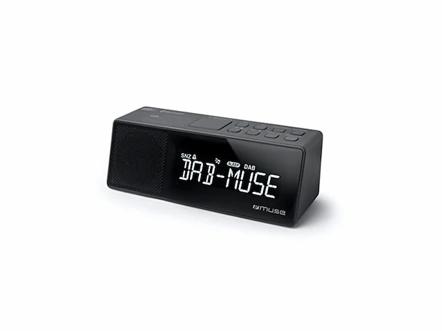 Muse m-172 dbt bluetooth dab+ wekkerradio zwart - afbeelding 1 van  4