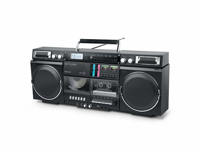 Muse m-380gb ghettoblaster met, fm, cd, cassette, usb, sd, 80 watt - afbeelding 1 van  6