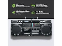Muse m-380gb ghettoblaster met, fm, cd, cassette, usb, sd, 80 watt - afbeelding 3 van  6