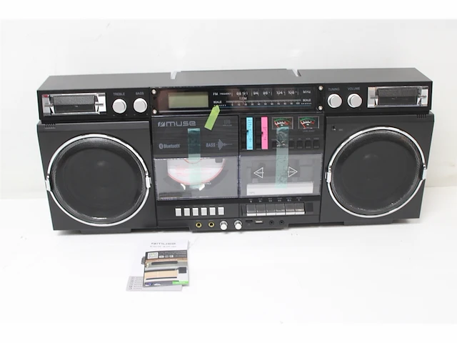 Muse m-380gb ghettoblaster met, fm, cd, cassette, usb, sd, 80 watt - afbeelding 5 van  6