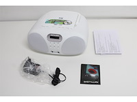 Muse md-208dbw draagbare stereo radio cd speler met dab+ en fm wit - afbeelding 4 van  4