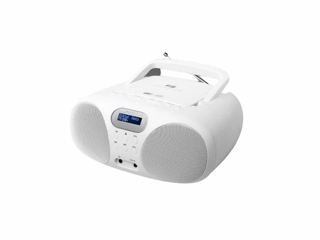 Muse md208 dbw draagbare dab+ radio cdspeler wit - afbeelding 1 van  4