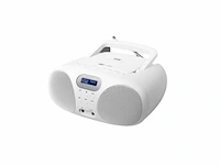 Muse md208 dbw draagbare dab+ radio cdspeler wit - afbeelding 1 van  4