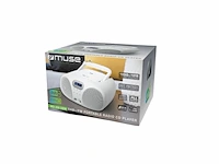 Muse md208 dbw draagbare dab+ radio cdspeler wit - afbeelding 3 van  4