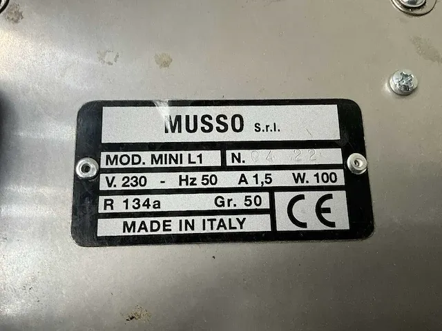 Musso mini l1 ijsmachine - afbeelding 5 van  5