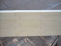 Muurblokken cream 59,5x9,5x4cm (ca.672 stuks) - afbeelding 1 van  1