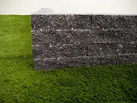 Muurblokken van beton - kleur zwart - 6x10x30cm - 300 stuks - afbeelding 1 van  3