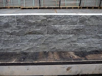 Muurblokken van natuursteen voor de tuin - kleur grijs - 5x5x30cm - 230 stuks