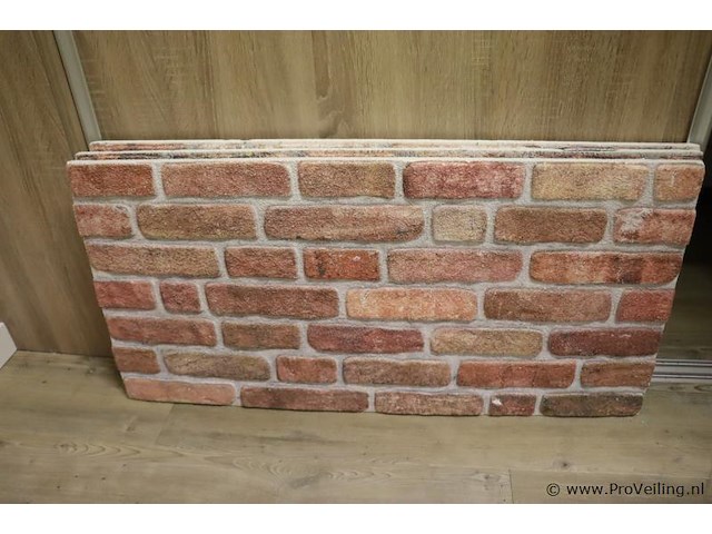Muurpaneel/wandbekleding met baksteenpatroon - afbeelding 2 van  2