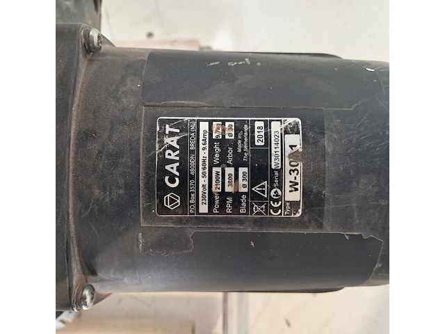 Muurzaagmachine 300mm 230v, carat, w3011, 2018 - afbeelding 3 van  11