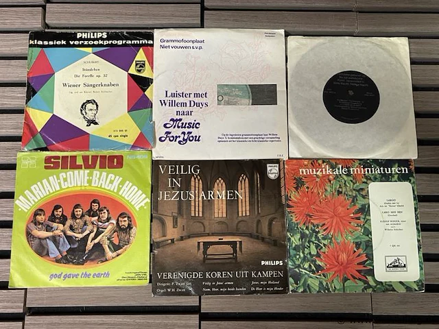 Muziek singles/vinyl, diverse soorten o.a. silvio & willem duys - afbeelding 1 van  1