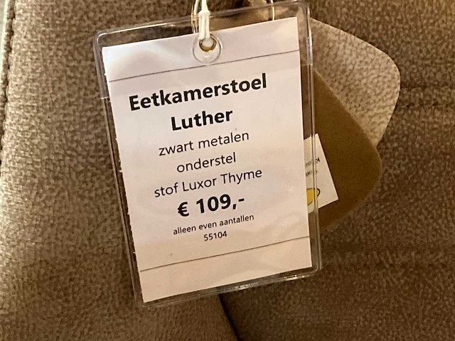 Mx luther eetkamerstoel (2x) - afbeelding 6 van  6