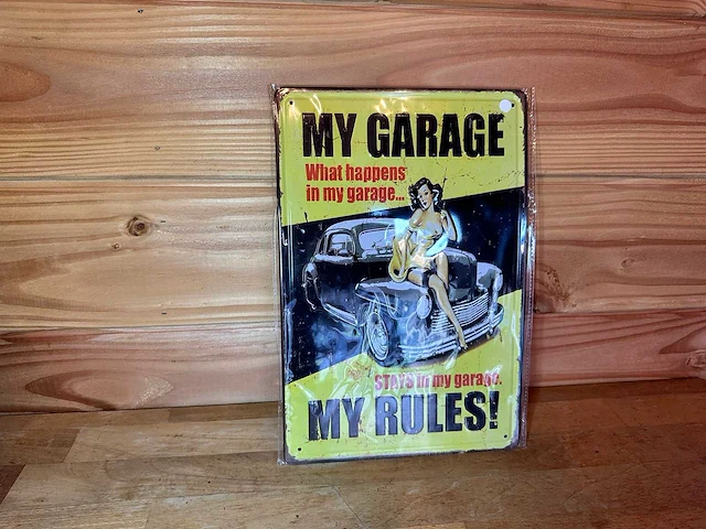 My garage - mancave decoratie - afbeelding 1 van  1