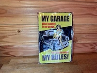 My garage - mancave decoratie - afbeelding 1 van  1