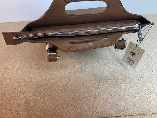 Myomy - carry backbag hunter mid brown (10x) - afbeelding 4 van  4