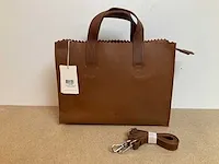 Myomy - paperbag handbag cb hunter mid brown (10x) - afbeelding 1 van  3
