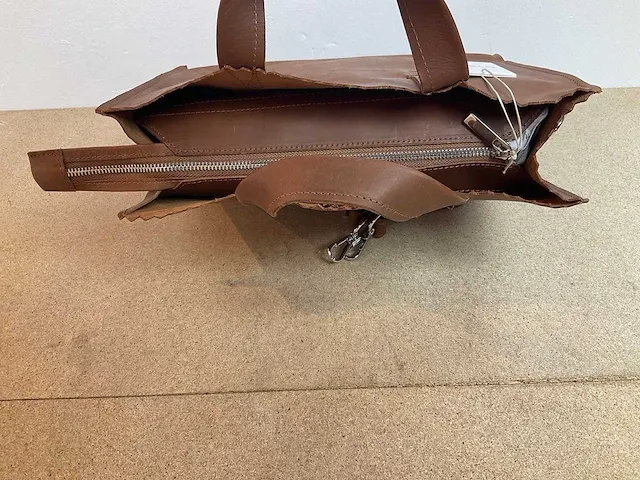 Myomy - paperbag handbag cb hunter mid brown (10x) - afbeelding 3 van  3