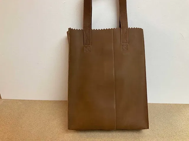 Myomy - paperbag shopper hunter mid brown (10x) - afbeelding 3 van  4