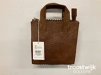 Myomy paperbag square mini anaconda handtas - afbeelding 1 van  3