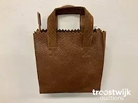 Myomy paperbag square mini anaconda handtas - afbeelding 2 van  3