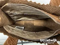 Myomy paperbag square mini anaconda handtas - afbeelding 3 van  3