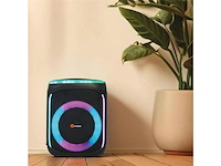 N-gear flash banger 606 karaoke set bluetooth speaker party box met draadloze microfoon zwart - afbeelding 3 van  6