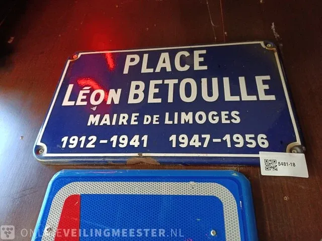 Naambord place, leon betoulle - afbeelding 1 van  2