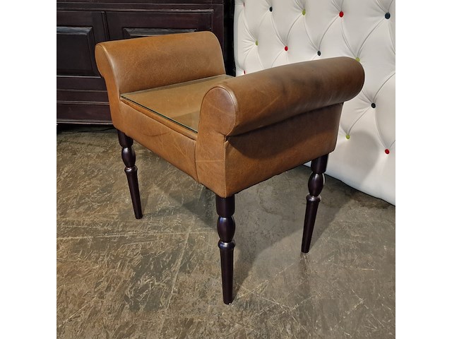 Nachtkastje chesterfield, chester, bruin - afbeelding 1 van  5