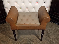 Nachtkastje chesterfield, chester, bruin - afbeelding 3 van  5