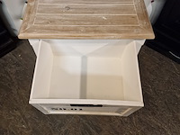 Nachtkastje chesterfield, chesterfield, crème - afbeelding 3 van  4