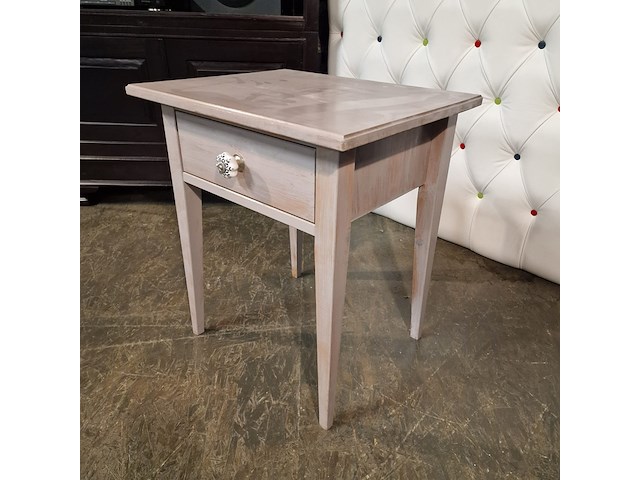 Nachtkastje chesterfield, chesterfield, grijs - afbeelding 1 van  3