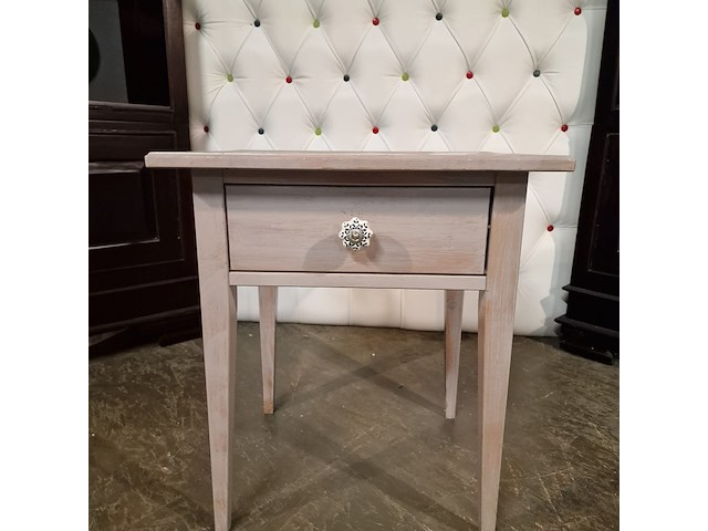 Nachtkastje chesterfield, chesterfield, grijs - afbeelding 3 van  3