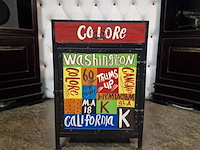 Nachtkastje chesterfield, chesterfield, meerkleurig - afbeelding 1 van  3